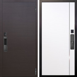 Входная дверь Аргус SMART Элегант Венге горизонт + Гауда Роял вуд белый