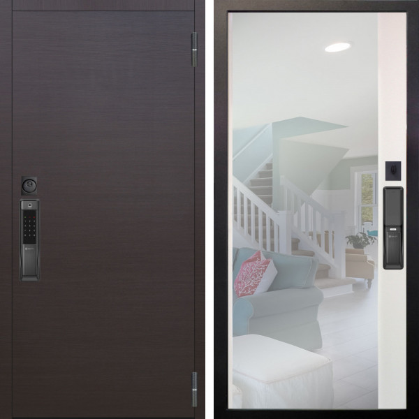 Входная дверь Аргус SMART Элегант Венге горизонт + Магнум Софт милк