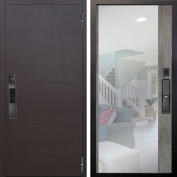 Входная дверь Аргус SMART Элегант Венге горизонт + Магнум Светлый бетон