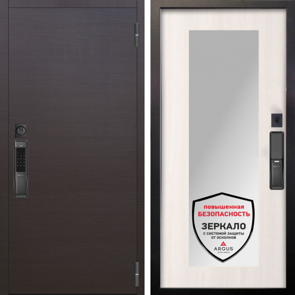 Входная дверь Аргус SMART Элегант Венге горизонт + Милли Ларче светлый