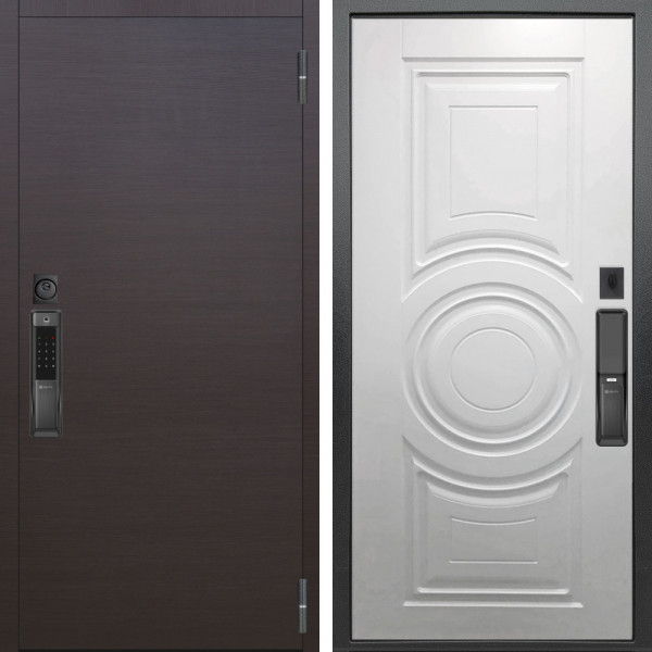 Входная дверь Аргус SMART Элегант Венге горизонт + Могадиш Софт милк