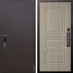 Входная дверь Аргус SMART Элегант Венге горизонт + Скиф Дуб филадельфия крем