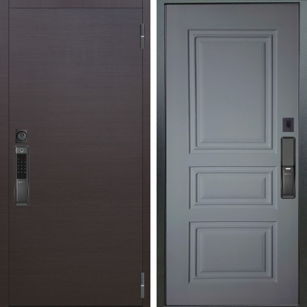 Входная дверь Аргус SMART Элегант Венге горизонт + Скиф Силк маус