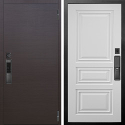 Входная дверь Аргус SMART Элегант Венге горизонт + Скиф Софт милк