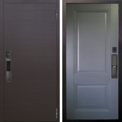 Входная дверь Аргус SMART Элегант Венге горизонт + Соло Антрацит