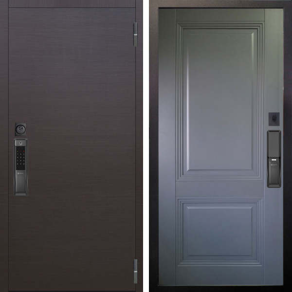 Входная дверь Аргус SMART Элегант Венге горизонт + Соло Антрацит