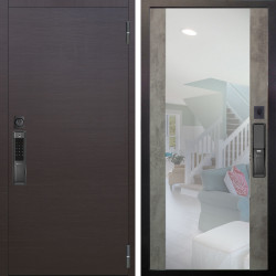 Входная дверь Аргус SMART Элегант Венге горизонт + Вояж Светлый бетон
