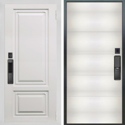 Входная дверь Аргус SMART элион вмр белый + Агат Вельвет белый горизон