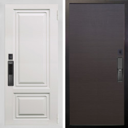 Входная дверь Аргус SMART элион вмр белый + Элегант Венге горизонт