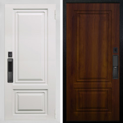 Входная дверь Аргус SMART элион вмр белый + Элион Дуб рустикальный
