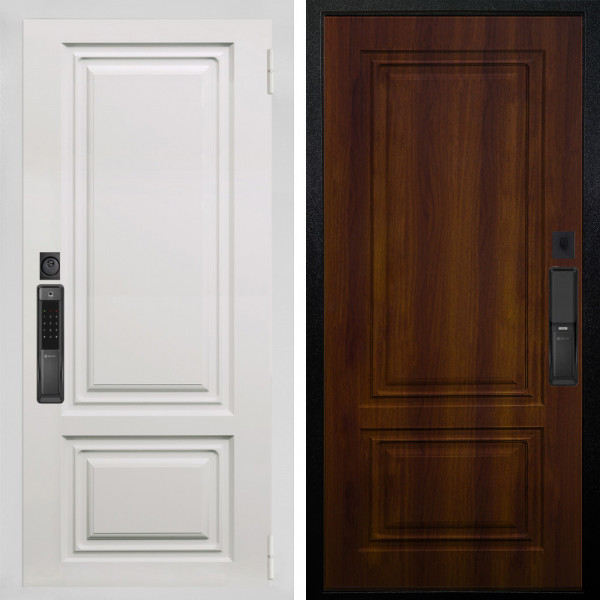 Входная дверь Аргус SMART элион вмр белый + Элион Дуб рустикальный