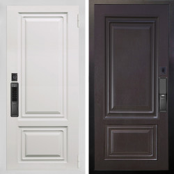 Входная дверь Аргус SMART элион вмр белый + Элион Горький шоколад