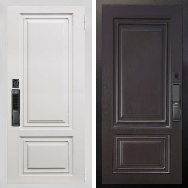 Входная дверь Аргус SMART элион вмр белый + Элион Горький шоколад