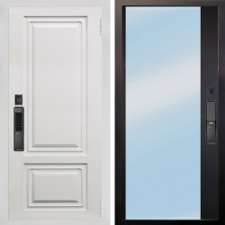 Входная дверь Аргус SMART элион вмр белый + Магнум Черный софт