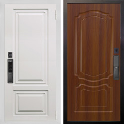 Входная дверь Аргус SMART элион вмр белый + Мишель Дуб рустикальный