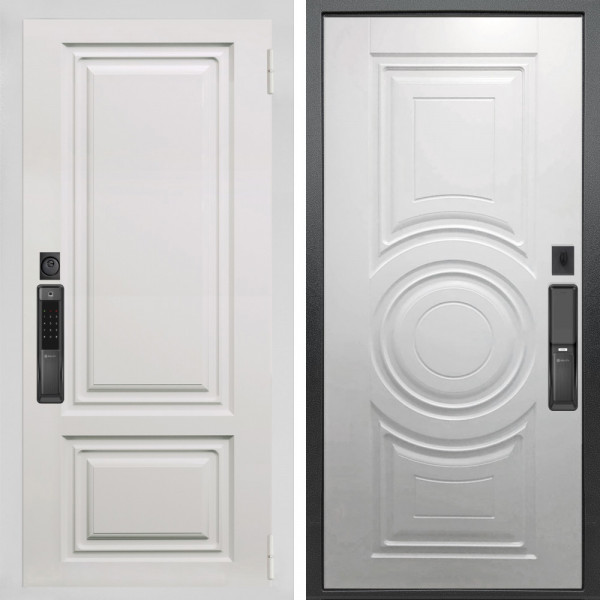 Входная дверь Аргус SMART элион вмр белый + Могадиш Софт милк