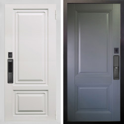 Входная дверь Аргус SMART элион вмр белый + Соло Антрацит