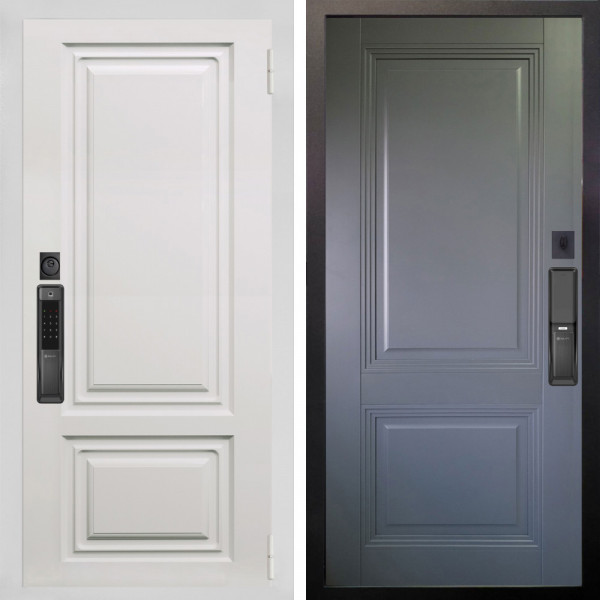 Входная дверь Аргус SMART элион вмр белый + Соло Антрацит