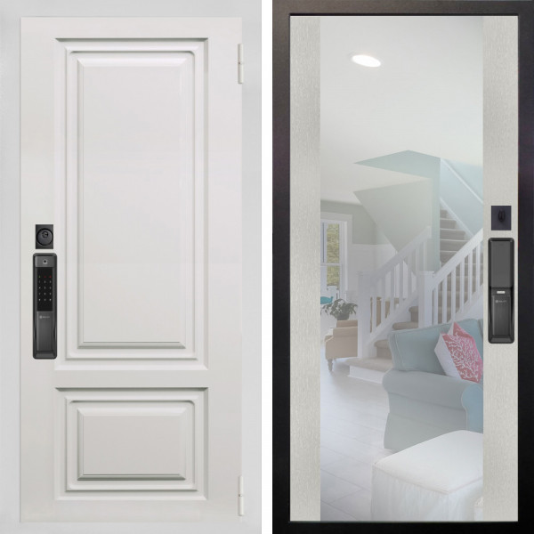 Входная дверь Аргус SMART элион вмр белый + Вояж Белое дерево