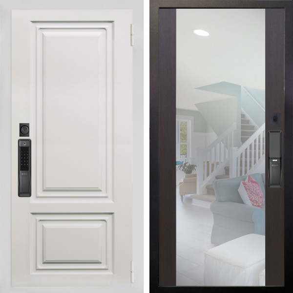 Входная дверь Аргус SMART элион вмр белый + Вояж Венге