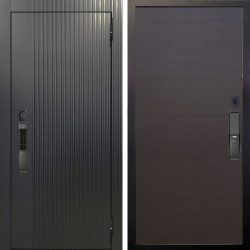 Входная дверь Аргус SMART Фрейда Черный кварц + Элегант Венге горизонт