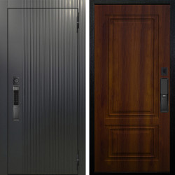 Входная дверь Аргус SMART Фрейда Черный кварц + Элион Дуб рустикальный