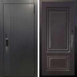 Входная дверь Аргус SMART Фрейда Черный кварц + Элион Горький шоколад
