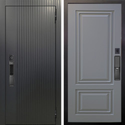 Входная дверь Аргус SMART Фрейда Черный кварц + Элион Силк маус