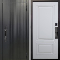Входная дверь Аргус SMART Фрейда Черный кварц + Элион Софт милк