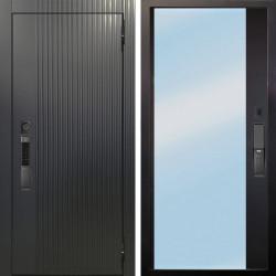 Входная дверь Аргус SMART Фрейда Черный кварц + Магнум Черный софт