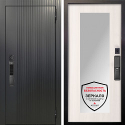 Входная дверь Аргус SMART Фрейда Черный кварц + Милли Ларче светлый