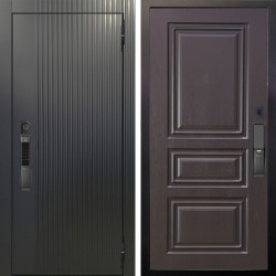 Входная дверь Аргус SMART Фрейда Черный кварц + Скиф Горький шоколад