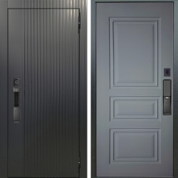 Входная дверь Аргус SMART Фрейда Черный кварц + Скиф Силк маус