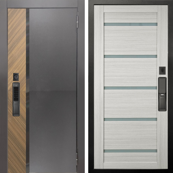 Входная дверь Аргус SMART Фуриоса + Александра Белая лиственница