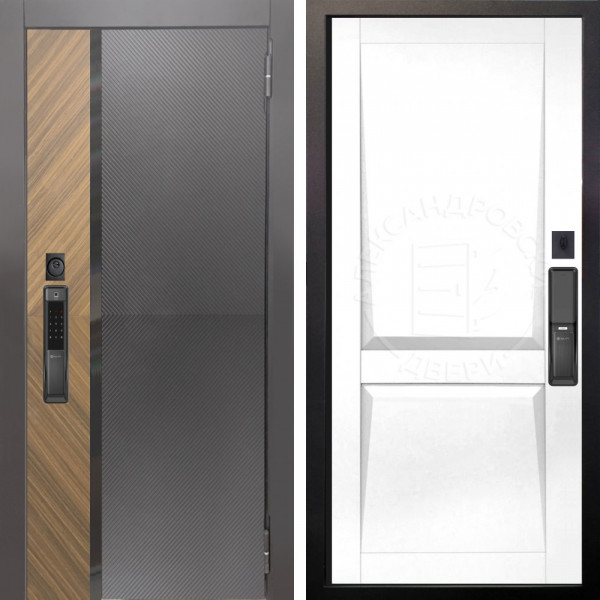 Входная дверь Аргус SMART Фуриоса + Ариана Белая эмаль