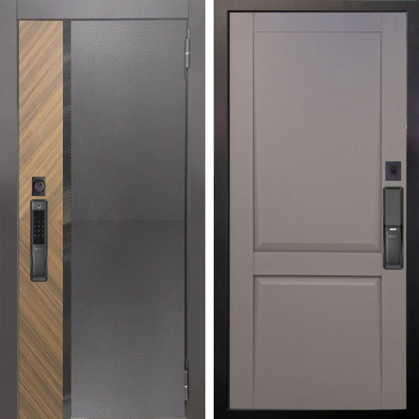 Входная дверь Аргус SMART Фуриоса + Ариана Серая эмаль