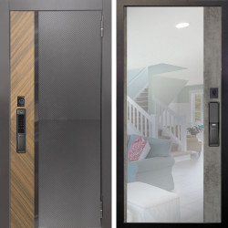 Входная дверь Аргус SMART Фуриоса + Магнум Светлый бетон