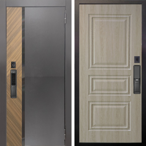 Входная дверь Аргус SMART Фуриоса + Скиф Дуб филадельфия крем