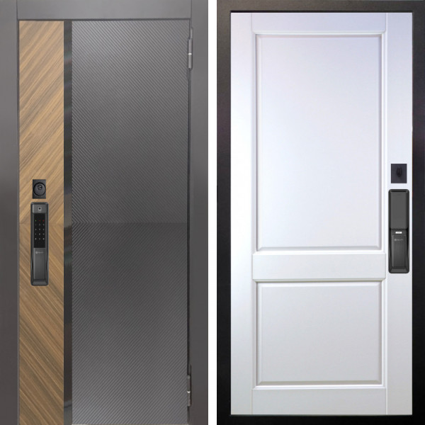 Входная дверь Аргус SMART Фуриоса + Соренто Белая эмаль