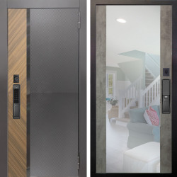 Входная дверь Аргус SMART Фуриоса + Вояж Светлый бетон