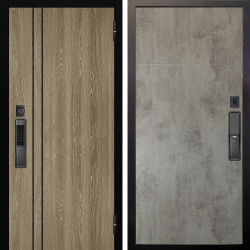 Входная дверь Аргус SMART гейджи орех мраморный + Агат Светлый бетон