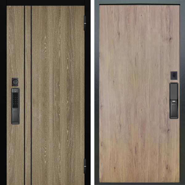 Входная дверь Аргус SMART гейджи орех мраморный + Элегант Рустик соломенный