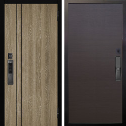 Входная дверь Аргус SMART гейджи орех мраморный + Элегант Венге горизонт