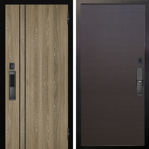 Входная дверь Аргус SMART гейджи орех мраморный + Элегант Венге горизонт