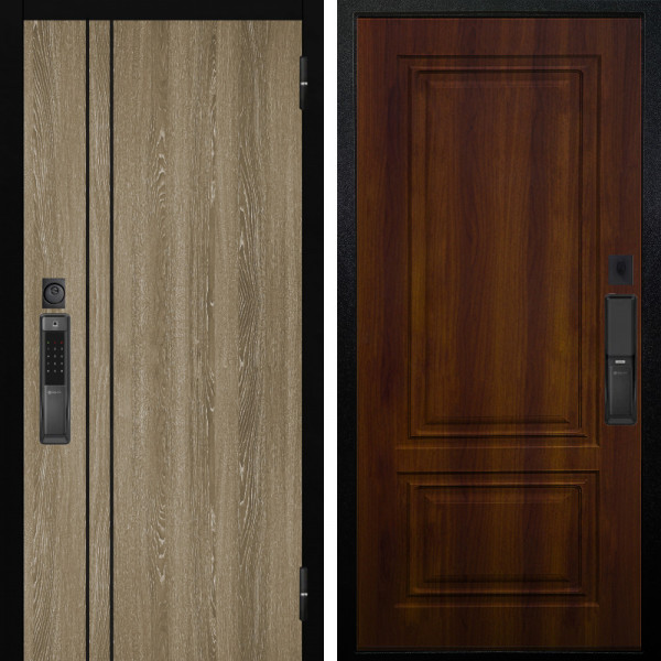 Входная дверь Аргус SMART гейджи орех мраморный + Элион Дуб рустикальный