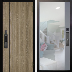 Входная дверь Аргус SMART гейджи орех мраморный + Магнум Силк маус