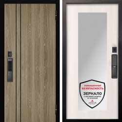 Входная дверь Аргус SMART гейджи орех мраморный + Милли Ларче светлый