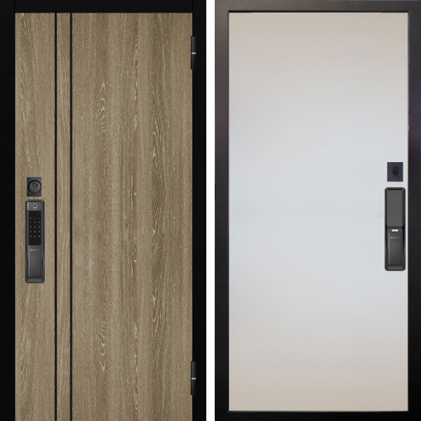 Входная дверь Аргус SMART гейджи орех мраморный + Под покраску