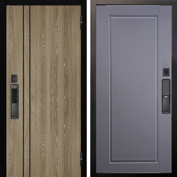 Входная дверь Аргус SMART гейджи орех мраморный + Тревор Силк маус