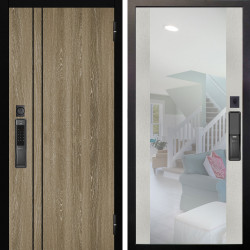 Входная дверь Аргус SMART гейджи орех мраморный + Вояж Белое дерево